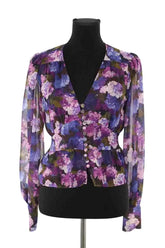 Blouse The Kooples Violet en Polyester, taille XS - Seconde Main