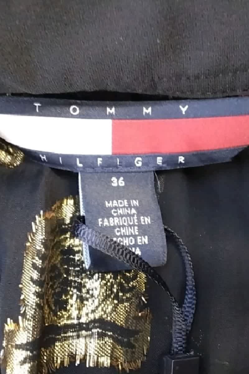 Blouse Tommy Hilfiger Noir en Viscose
