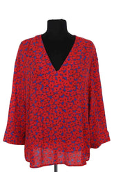 Blouse Tommy Hilfiger Rouge en Viscose, taille L - Seconde Main