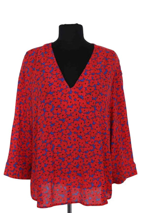Blouse Tommy Hilfiger Rouge en Viscose, taille L - Seconde Main