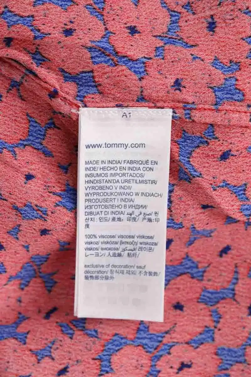 Blouse Tommy Hilfiger Rouge en Viscose