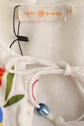 Blouse Tory Burch Blanc en Coton