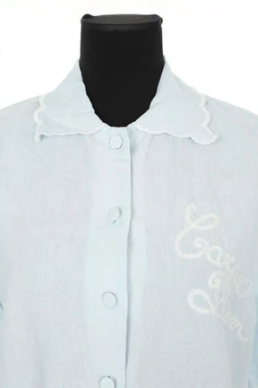 Blouse Tresse Bleu en Coton