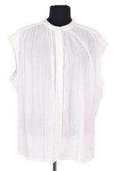 Blouse Vanessa Bruno Blanc en Lin, taille M - Seconde Main
