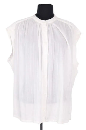 Blouse Vanessa Bruno Blanc en Lin, taille M - Seconde Main