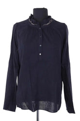 Blouse Vanessa Bruno Marine en Laine, taille S - Seconde Main