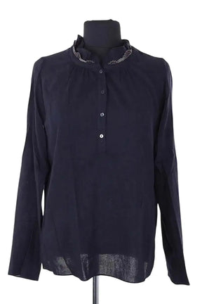 Blouse Vanessa Bruno Marine en Laine, taille S - Seconde Main