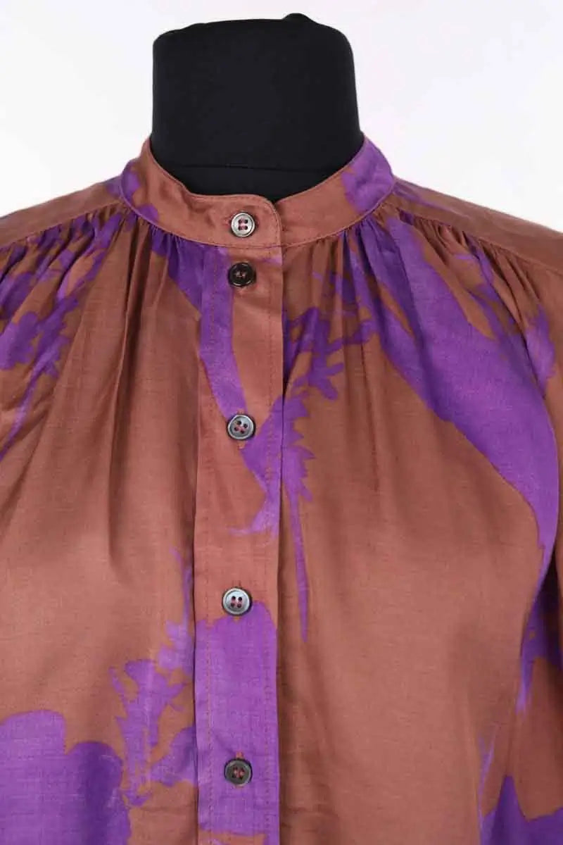 Blouse Vanessa Bruno Marron en Viscose