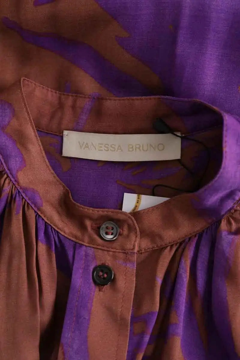 Blouse Vanessa Bruno Marron en Viscose