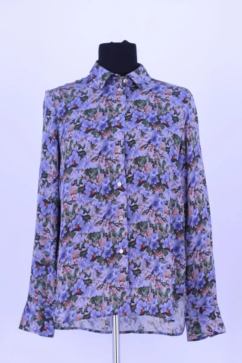 Blouse Vince Bleu en Soie