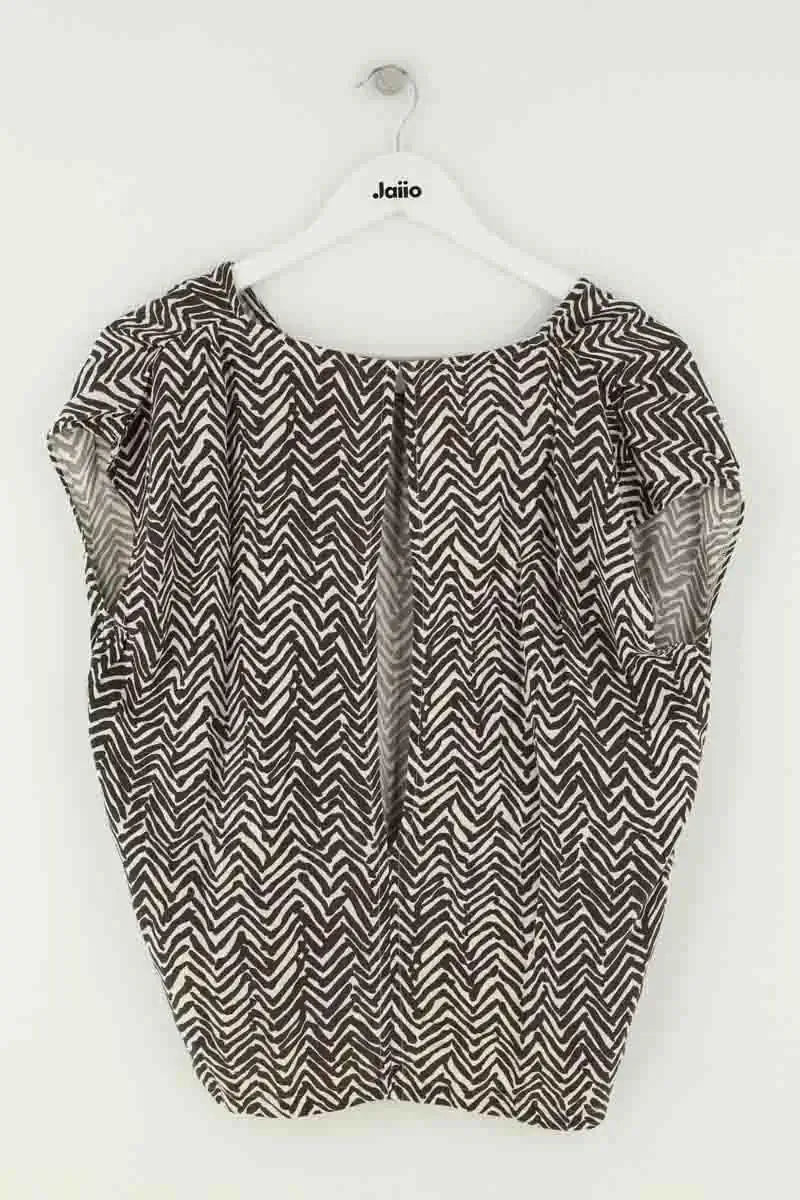 Blouse Vintage Marron en Viscose