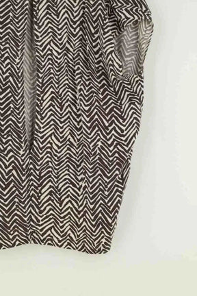 Blouse Vintage Marron en Viscose