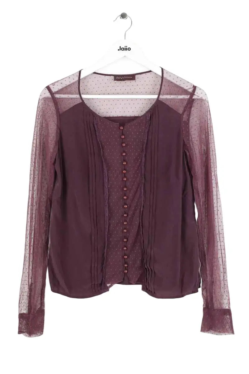 Blouse Zadig & Voltaire Bordeaux en Soie, taille M - Seconde Main