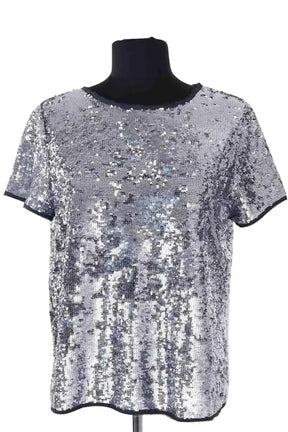 Blouse Zadig & Voltaire Gris en Paillettes, taille M - Seconde Main