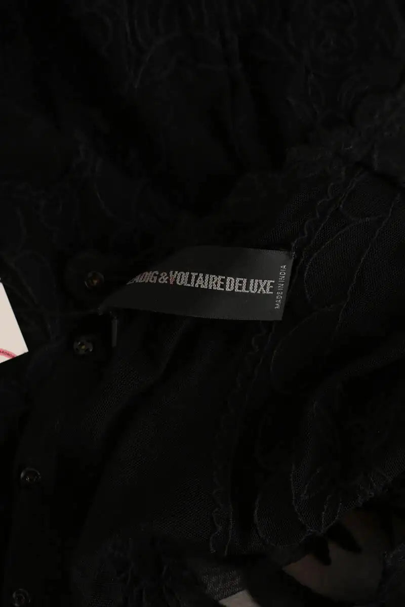 Blouse Zadig & Voltaire Tam Noir en Synthétique