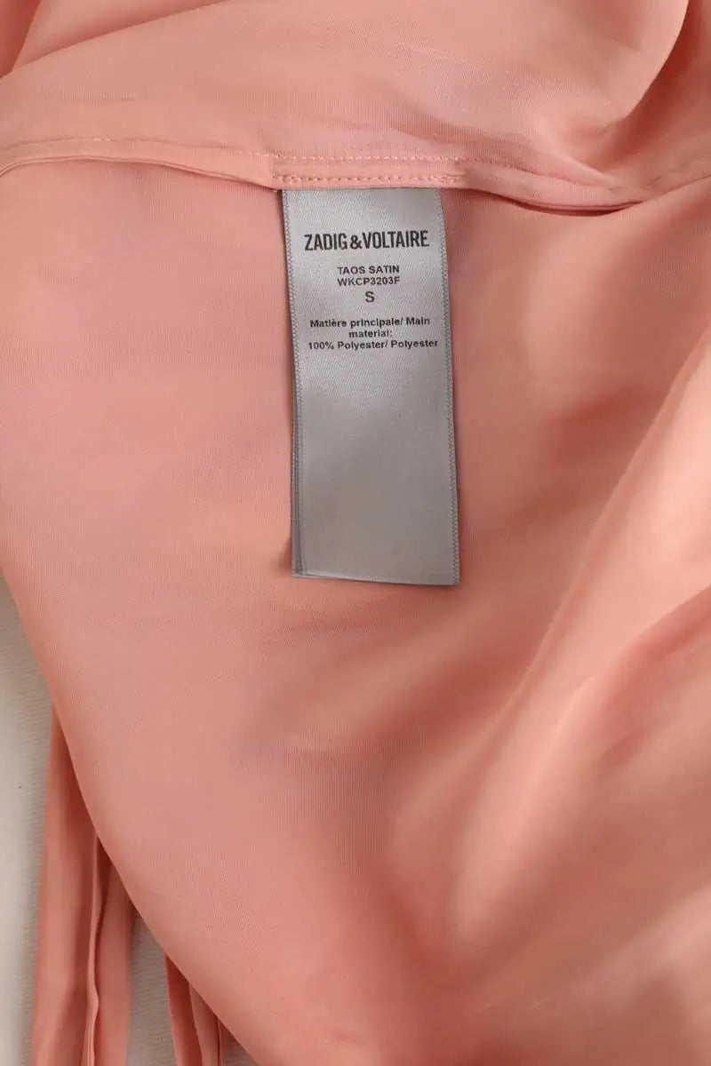 Blouse Zadig & Voltaire Taos satin Rose en Polyester