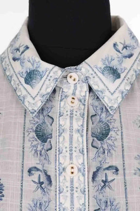 Blouse Zimmermann Bleu en Lin