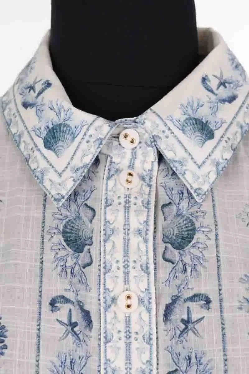 Blouse Zimmermann Bleu en Lin