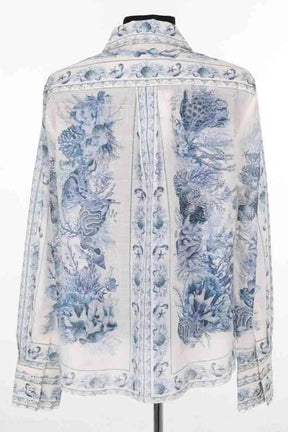 Blouse Zimmermann Bleu en Lin