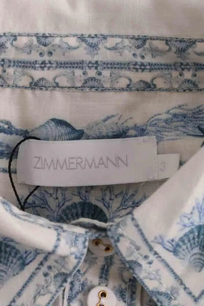Blouse Zimmermann Bleu en Lin