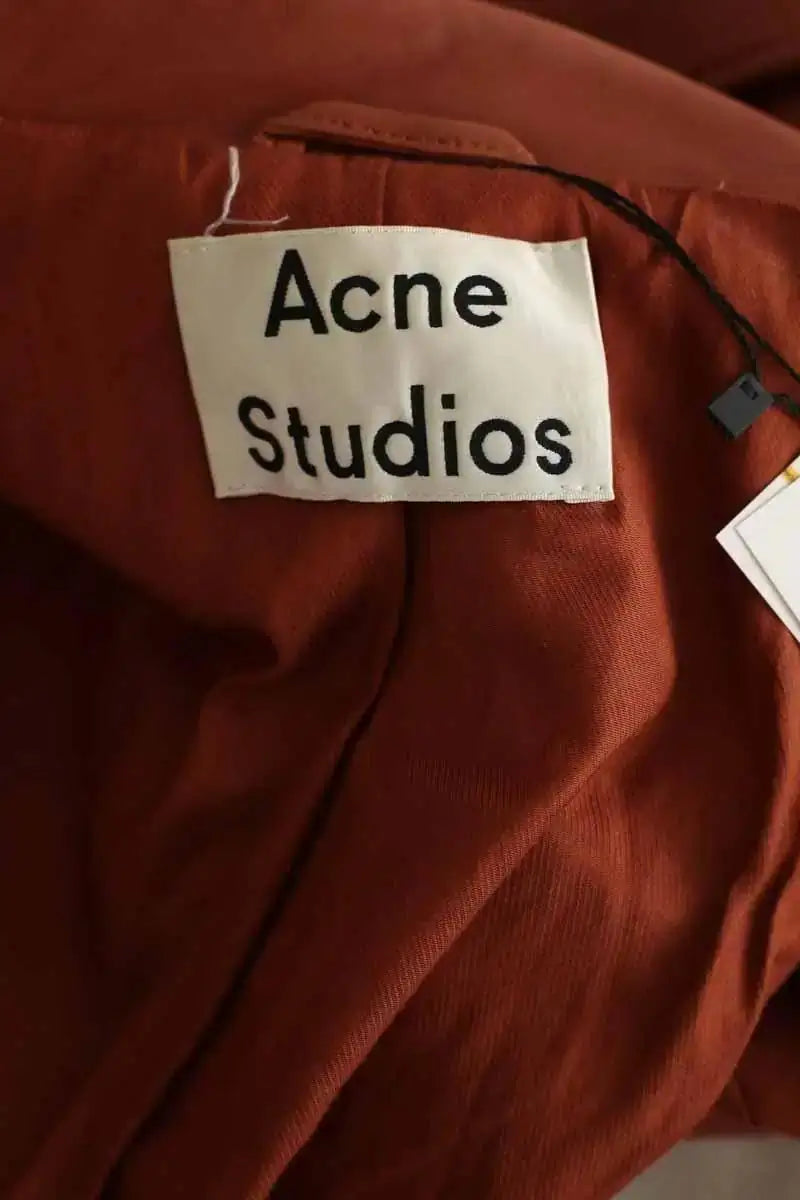 Blouson Acne Studios Marron en Cuir