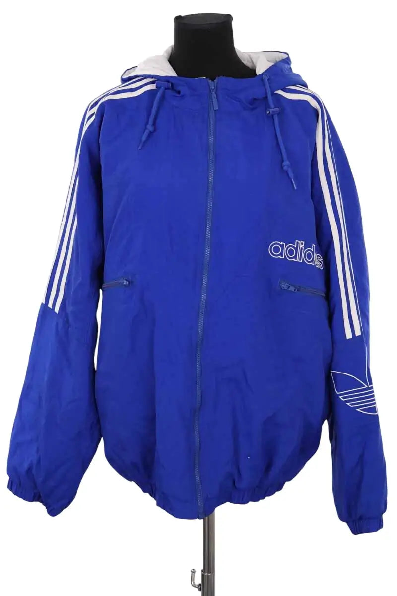 Blouson Adidas Bleu en Synthétique, taille S - Seconde Main