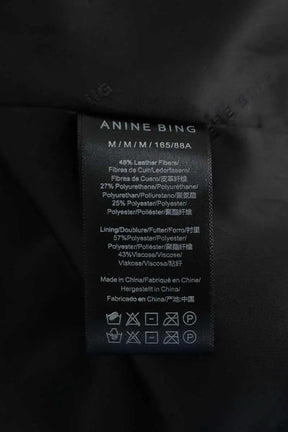 Blouson Anine Bing Greer Noir en Cuir