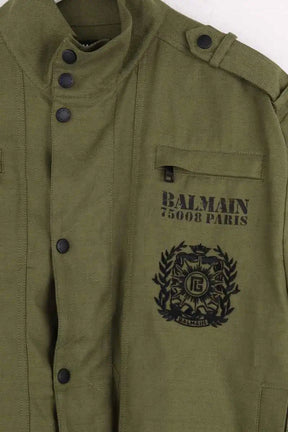 Blouson Balmain Kaki en Coton