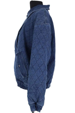 Blouson Balzac Bleu en Coton
