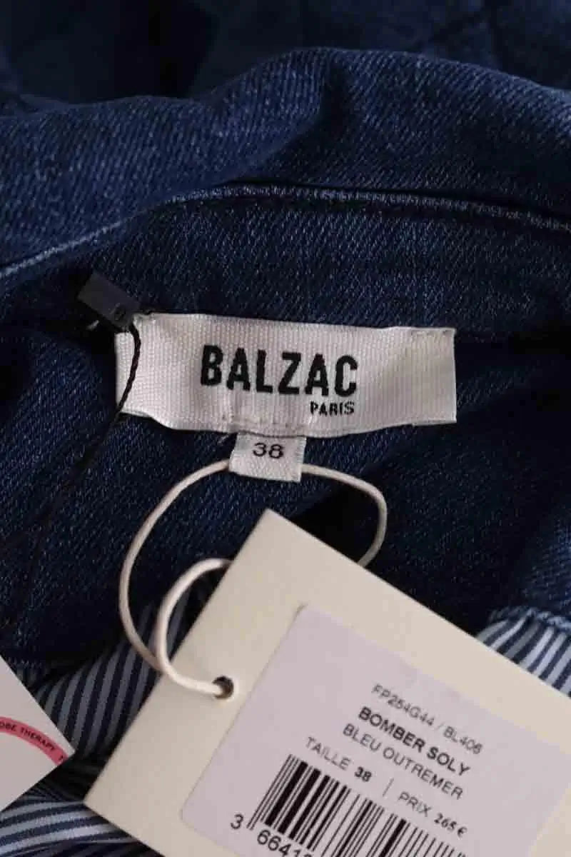 Blouson Balzac Bleu en Coton