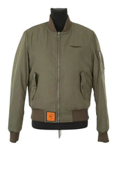 Blouson Bombers Kaki en Polyester, taille M - Seconde Main