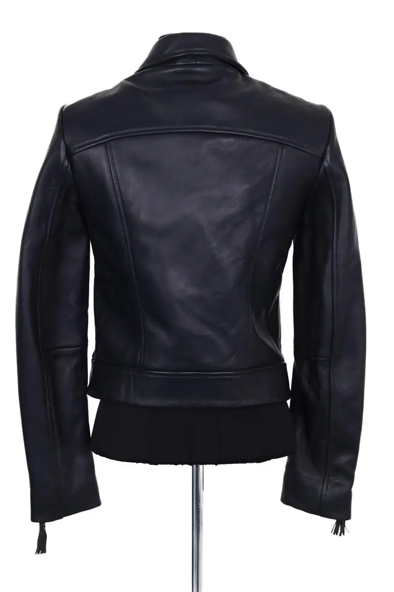 Blouson Claudie Pierlot Marine en Cuir