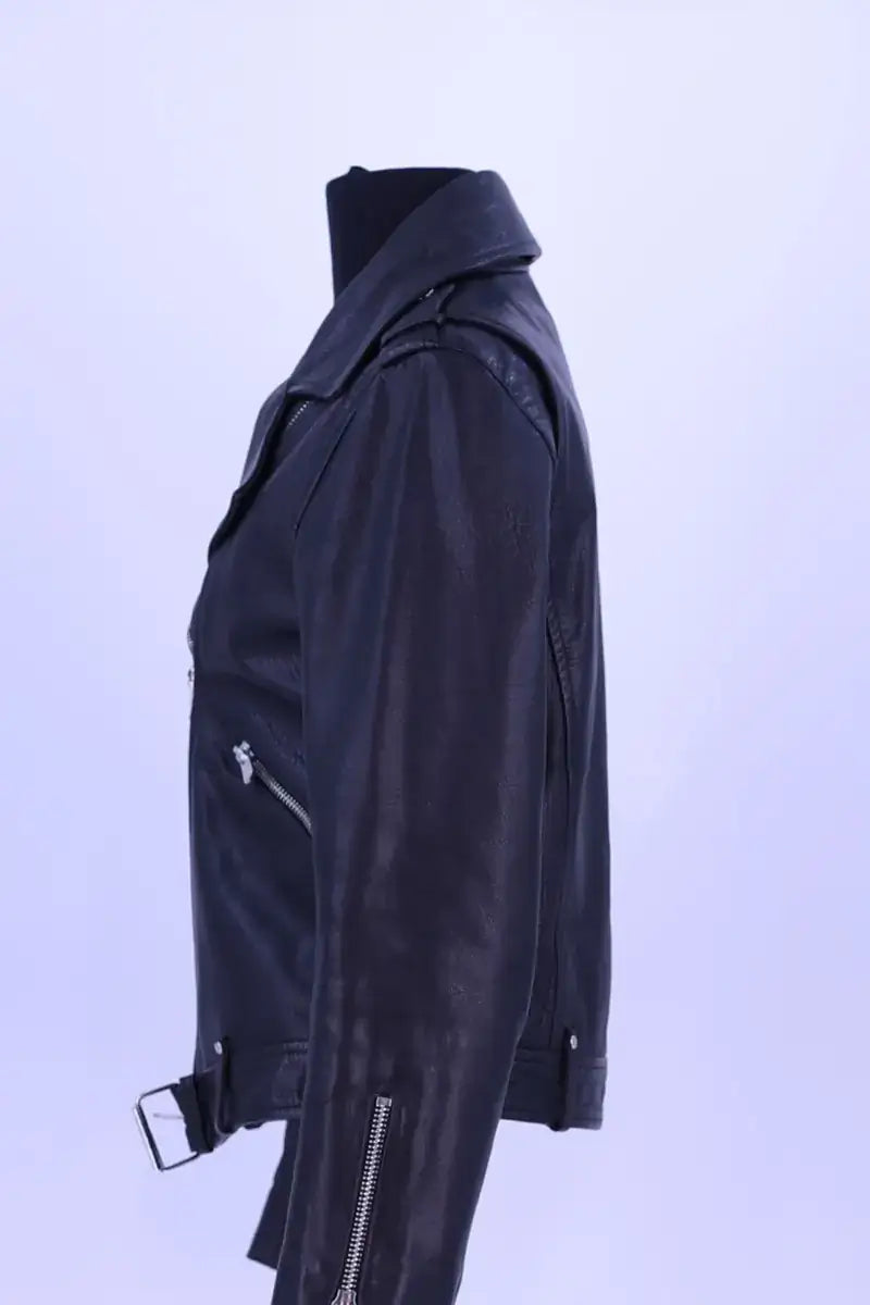 Blouson Claudie Pierlot Noir en Cuir