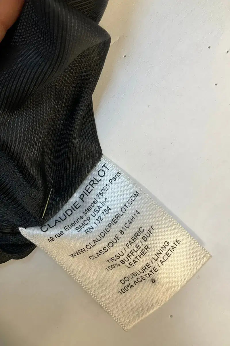 Blouson Claudie Pierlot Noir en Cuir