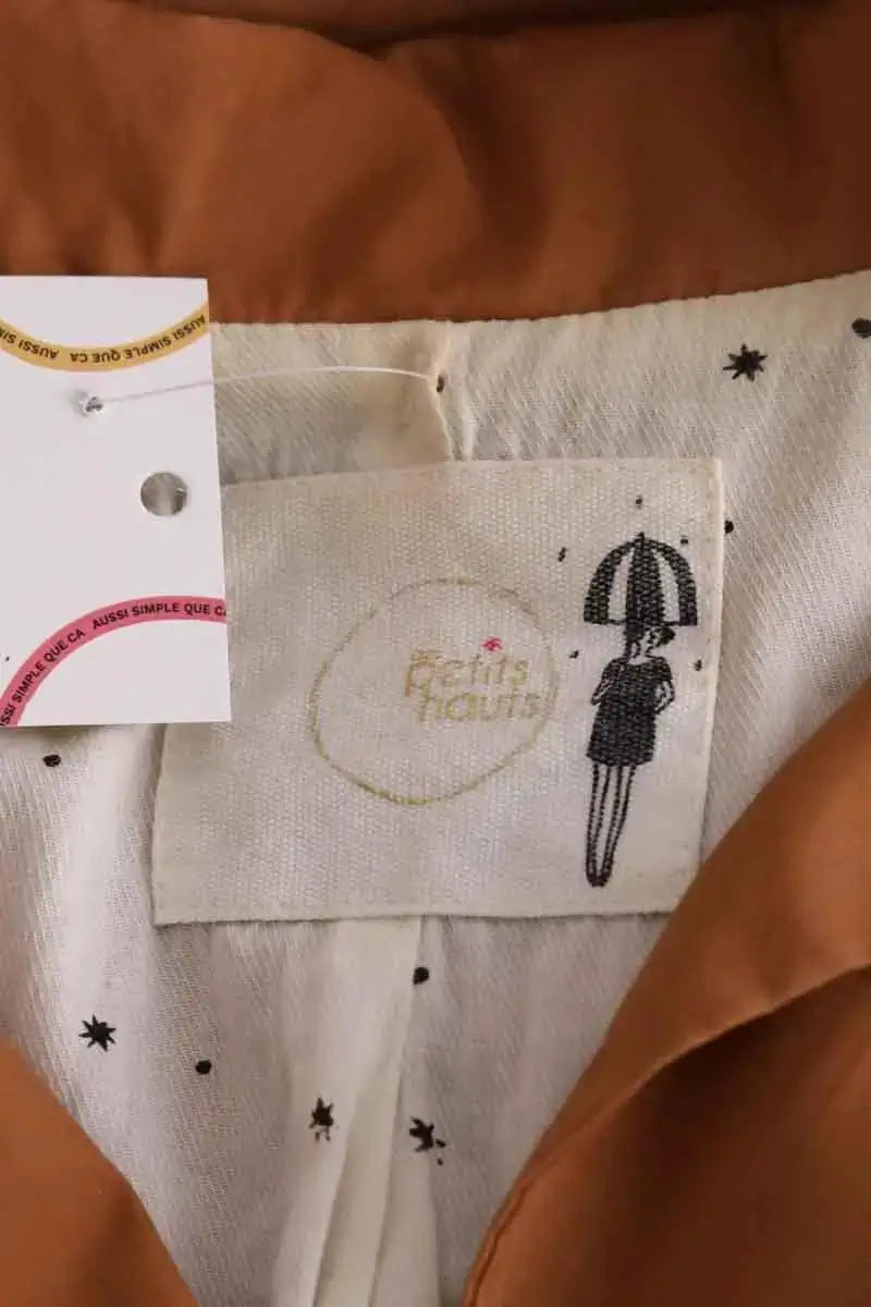 Blouson Des Petits Hauts Camel en Synthétique
