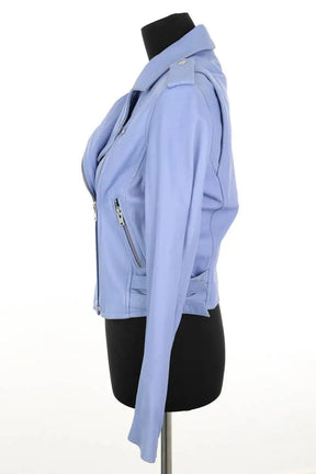 Blouson Iro Bleu en Cuir