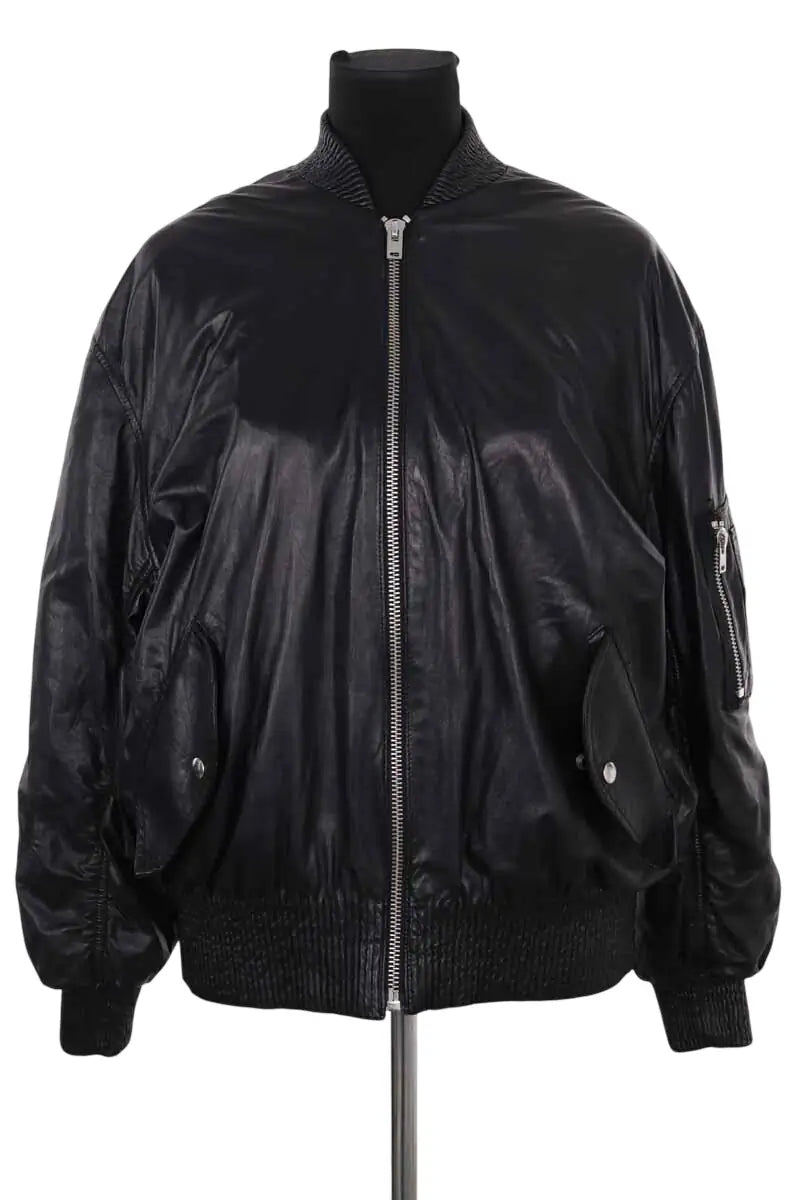 Blouson Iro Shanay Noir en Cuir, taille XS - Seconde Main