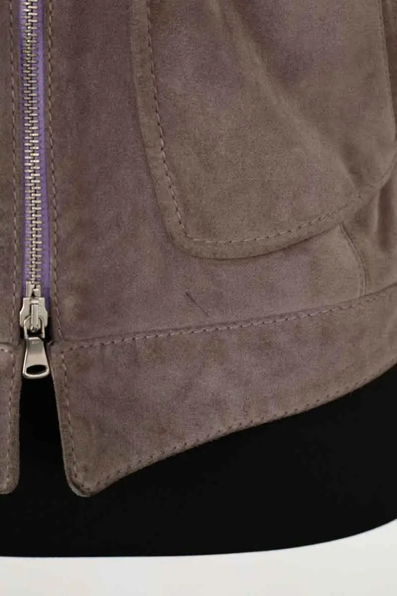 Blouson Joseph Marron en Daim
