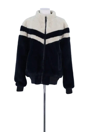 Blouson JOTT Marine en Fausse fourrure, taille M - Seconde Main