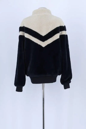 Blouson JOTT Marine en Fausse fourrure