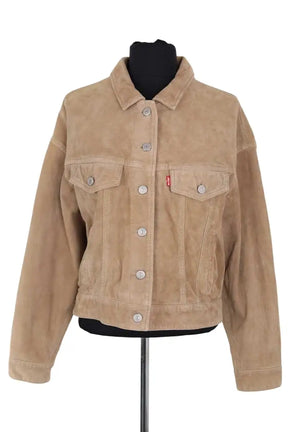 Blouson Levi's Beige en Daim, taille XS - Seconde Main