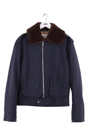Blouson Maison Martin Margiela Marine en Synthétique, taille S - Seconde Main
