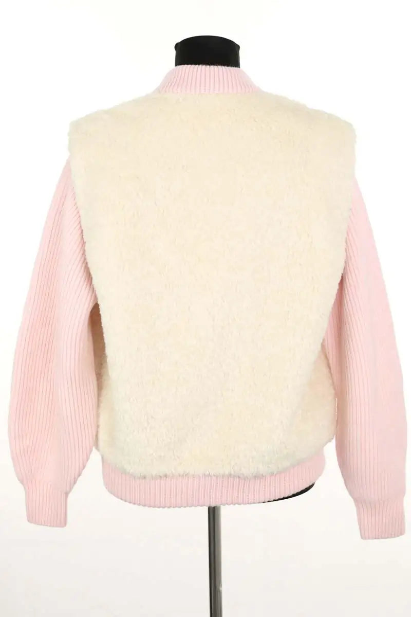 Blouson Maje Billy Blanc en Polyester