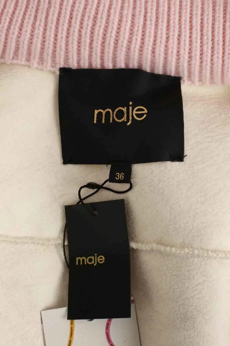 Blouson Maje Billy Blanc en Polyester
