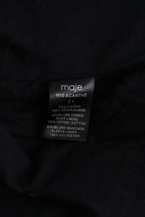 Blouson Maje Marron en Cuir