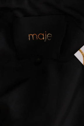 Blouson Maje Marron en Cuir