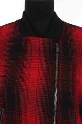 Blouson Maje Rouge en Laine