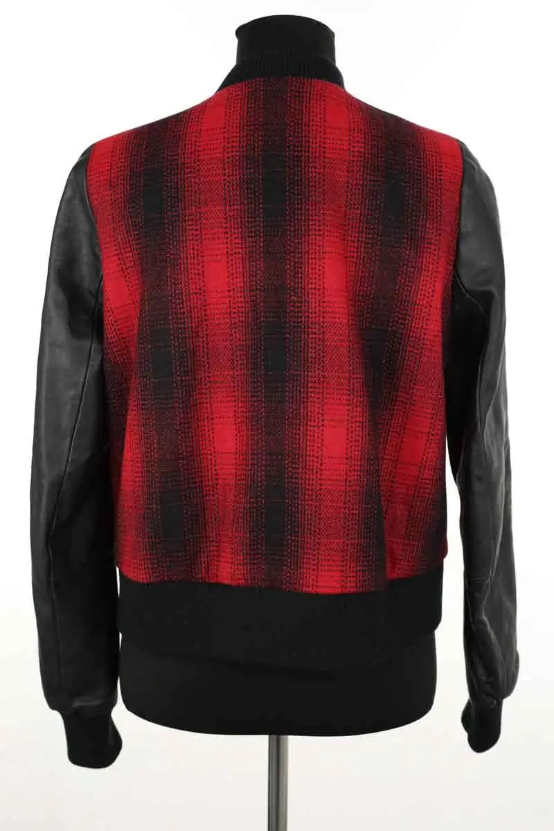 Blouson Maje Rouge en Laine
