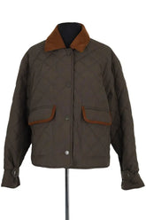 Blouson Miu Miu Kaki en Synthétique, taille M - Seconde Main