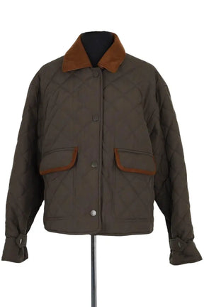 Blouson Miu Miu Kaki en Synthétique, taille M - Seconde Main